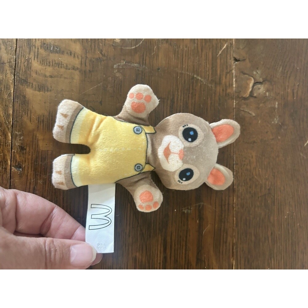 Plush Bunny McDonalds Happy Meal Toy Kids Under 3 2020 Yellow Overalls Rabbit